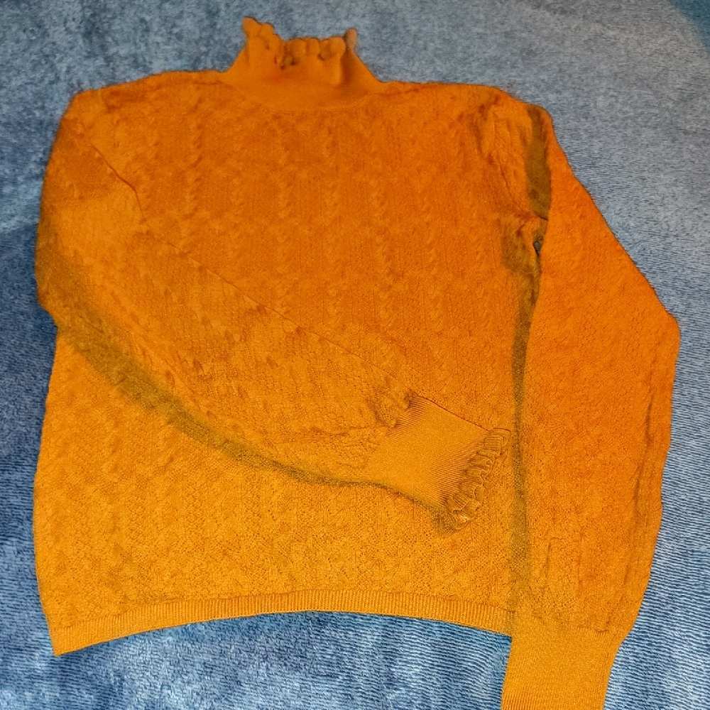 Zara Mustard Knit Sweater